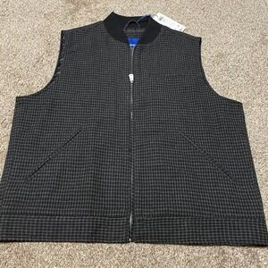 JACK JONES JOREATON WOOL WORKER GILETON BLACK CHECKS STYLE 12267069 SIZE L